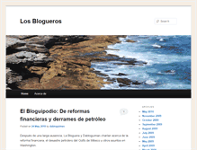 Tablet Screenshot of losblogueros.net